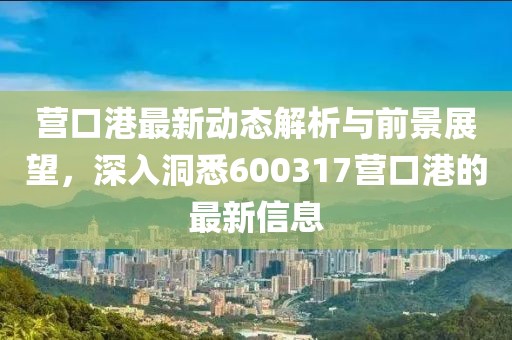 营口港最新动态解析与前景展望，深入洞悉600317营口港的最新信息