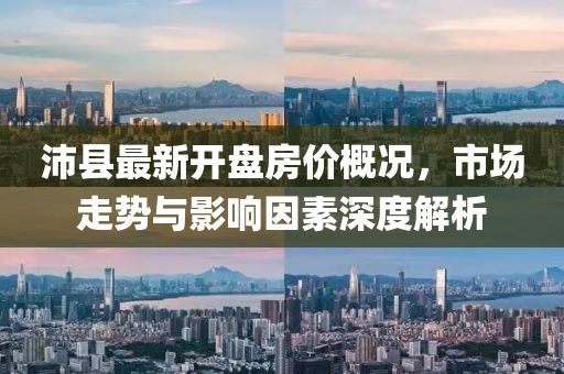 沛县最新开盘房价概况，市场走势与影响因素深度解析