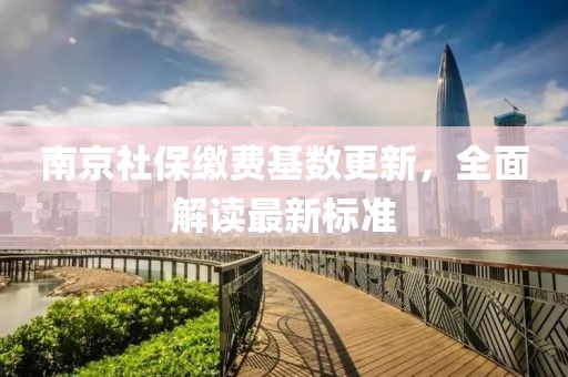 南京社保缴费基数更新，全面解读最新标准