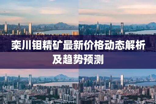 栾川钼精矿最新价格动态解析及趋势预测