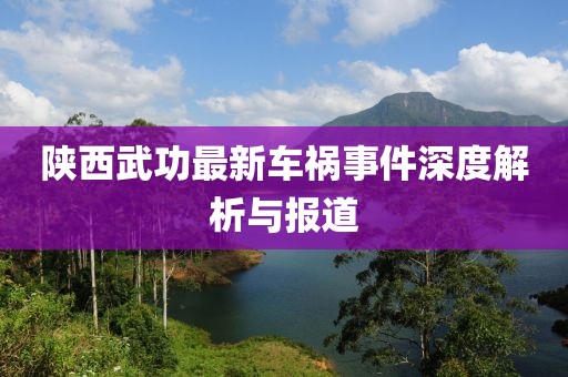 陕西武功最新车祸事件深度解析与报道