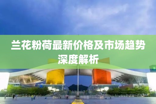 兰花粉荷最新价格及市场趋势深度解析