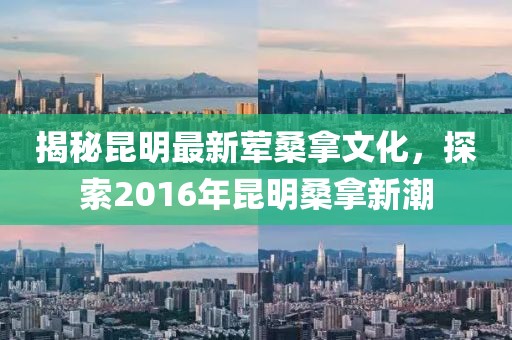 揭秘昆明最新荤桑拿文化，探索2016年昆明桑拿新潮