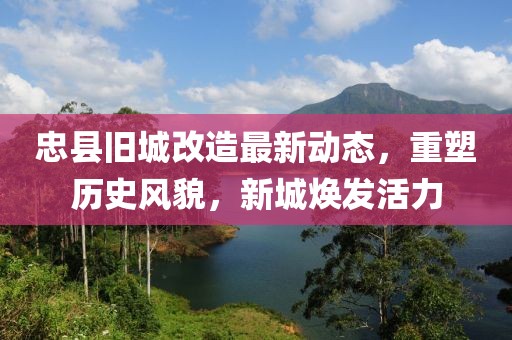 忠县旧城改造最新动态，重塑历史风貌，新城焕发活力