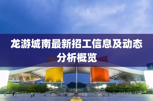 龙游城南最新招工信息及动态分析概览