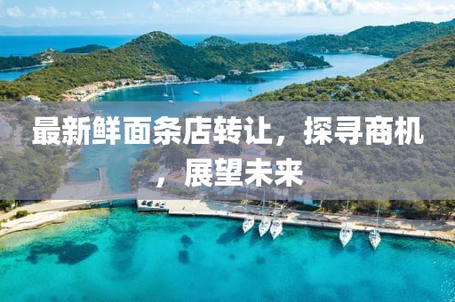 最新鲜面条店转让，探寻商机，展望未来