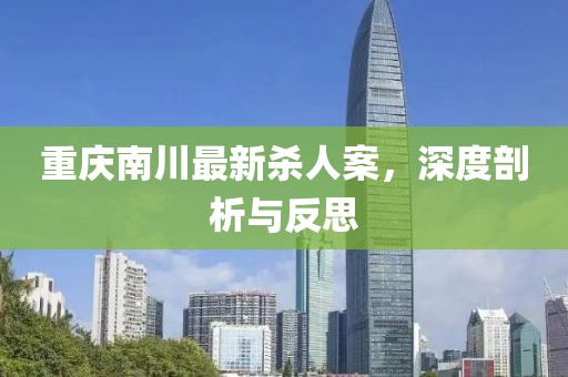 重庆南川最新杀人案，深度剖析与反思
