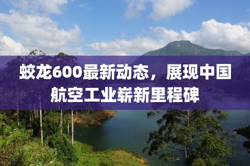 蛟龙600最新动态，展现中国航空工业崭新里程碑