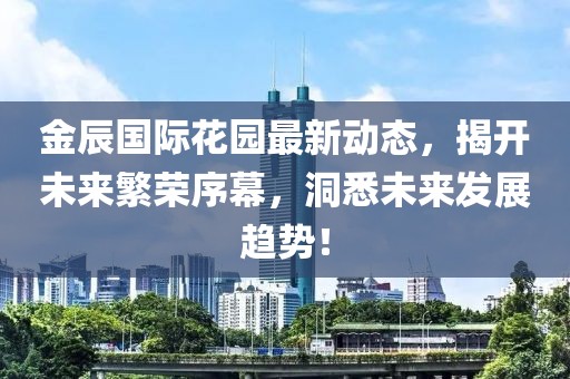 金辰国际花园最新动态，揭开未来繁荣序幕，洞悉未来发展趋势！