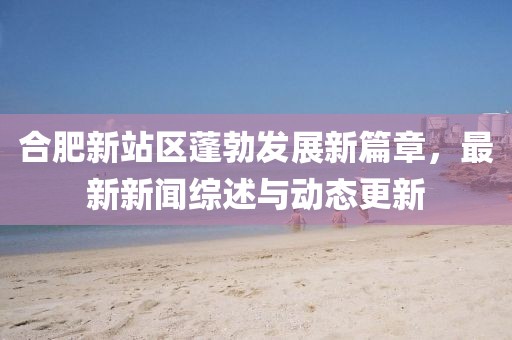 合肥新站区蓬勃发展新篇章，最新新闻综述与动态更新