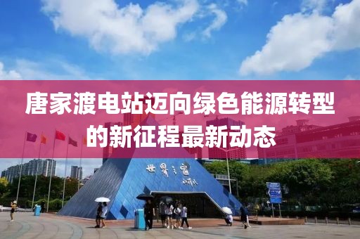 唐家渡电站迈向绿色能源转型的新征程最新动态