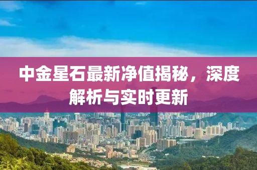 中金星石最新净值揭秘，深度解析与实时更新