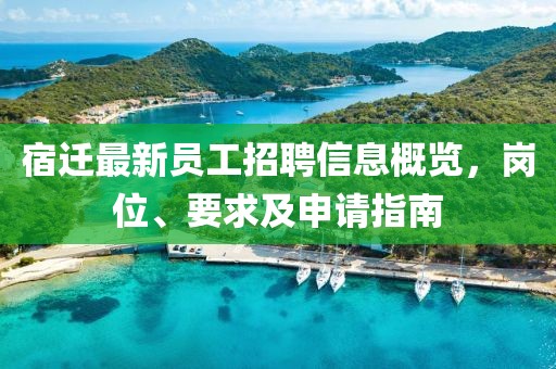 宿迁最新员工招聘信息概览，岗位、要求及申请指南