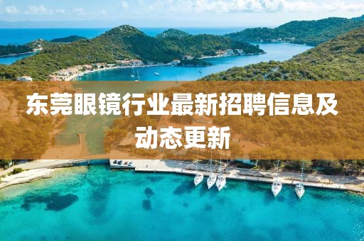 东莞眼镜行业最新招聘信息及动态更新