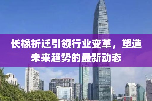 长橡折迁引领行业变革，塑造未来趋势的最新动态