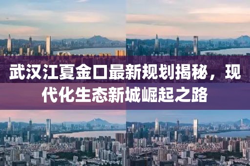 武汉江夏金口最新规划揭秘，现代化生态新城崛起之路