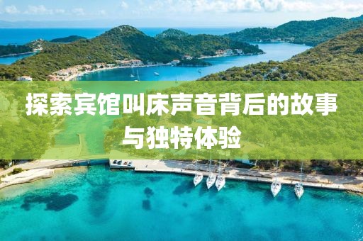 探索宾馆叫床声音背后的故事与独特体验