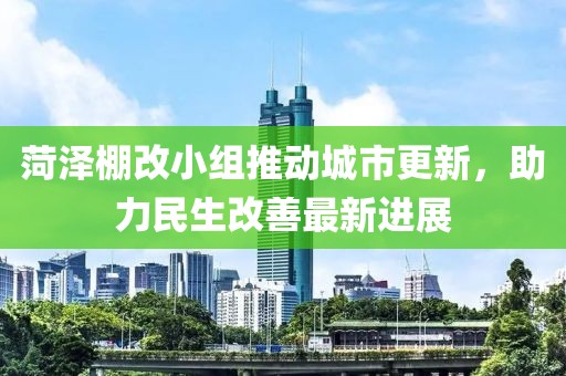 菏泽棚改小组推动城市更新，助力民生改善最新进展