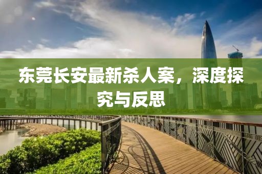 东莞长安最新杀人案，深度探究与反思