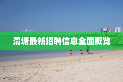 渭塘最新招聘信息全面概览
