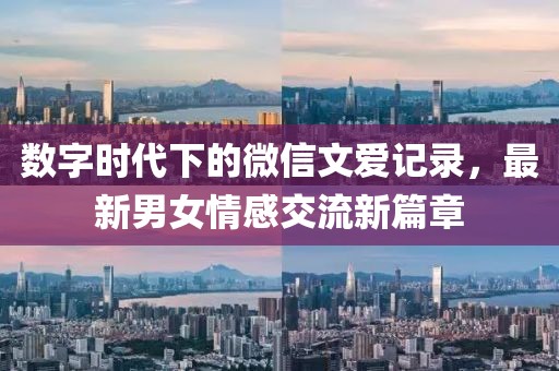 数字时代下的微信文爱记录，最新男女情感交流新篇章