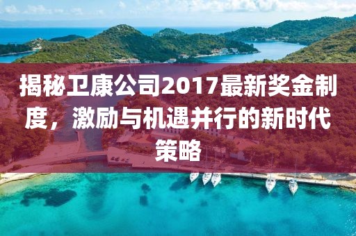 揭秘卫康公司2017最新奖金制度，激励与机遇并行的新时代策略