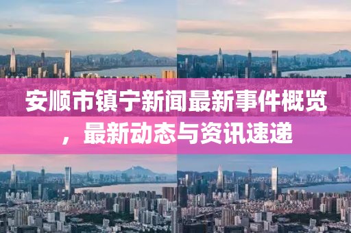 安顺市镇宁新闻最新事件概览，最新动态与资讯速递