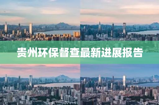 贵州环保督查最新进展报告