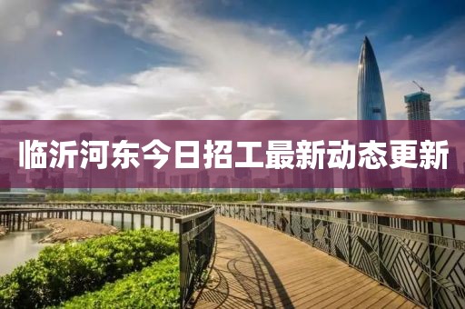 临沂河东今日招工最新动态更新