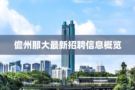 儋州那大最新招聘信息概览