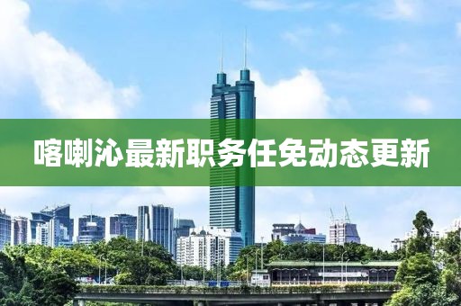 喀喇沁最新职务任免动态更新