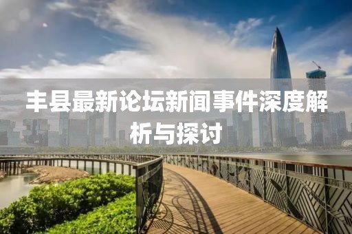 丰县最新论坛新闻事件深度解析与探讨