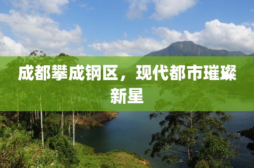 成都攀成钢区，现代都市璀璨新星