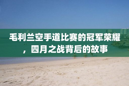 毛利兰空手道比赛的冠军荣耀，四月之战背后的故事