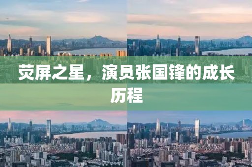荧屏之星，演员张国锋的成长历程