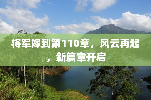 将军嫁到第110章，风云再起，新篇章开启