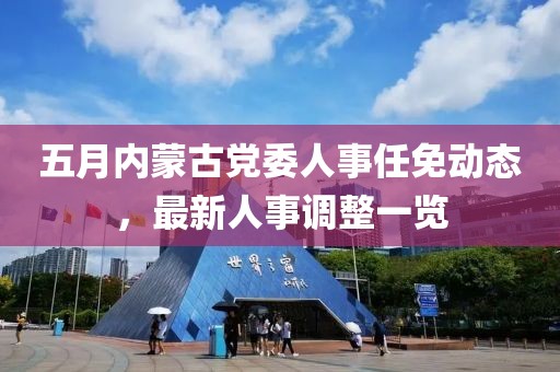 五月内蒙古党委人事任免动态，最新人事调整一览