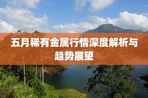 五月稀有金属行情深度解析与趋势展望