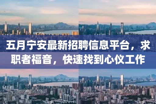 五月宁安最新招聘信息平台，求职者福音，快速找到心仪工作