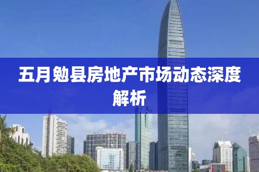 五月勉县房地产市场动态深度解析