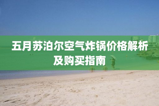 五月苏泊尔空气炸锅价格解析及购买指南