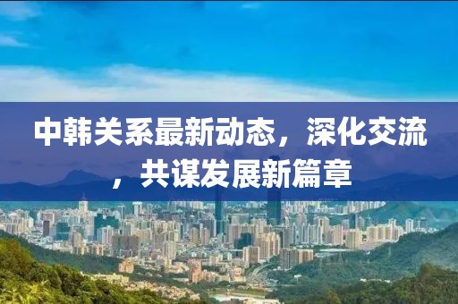 中韩关系最新动态，深化交流，共谋发展新篇章