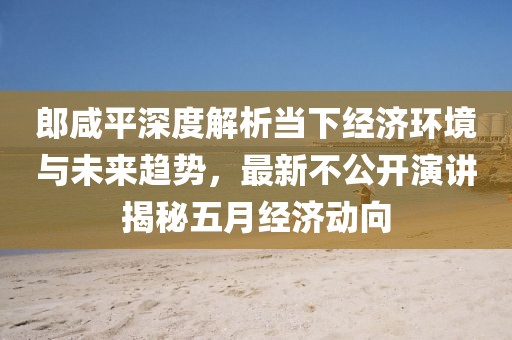 郎咸平深度解析当下经济环境与未来趋势，最新不公开演讲揭秘五月经济动向