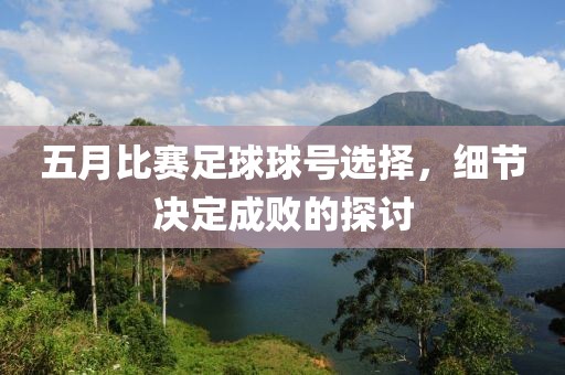 五月比赛足球球号选择，细节决定成败的探讨