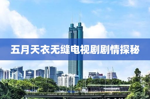 五月天衣无缝电视剧剧情探秘