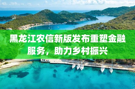黑龙江农信新版发布重塑金融服务，助力乡村振兴