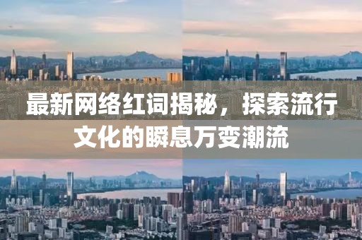 最新网络红词揭秘，探索流行文化的瞬息万变潮流