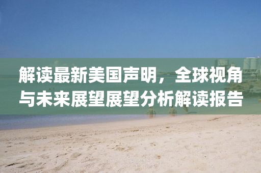 解读最新美国声明，全球视角与未来展望展望分析解读报告