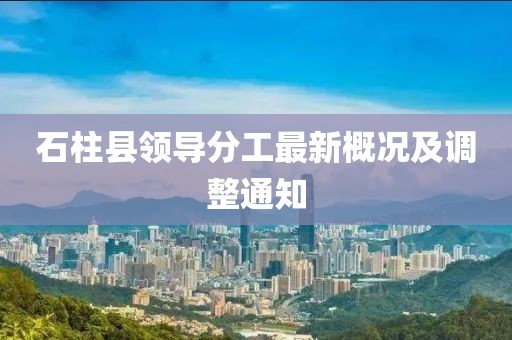 石柱县领导分工最新概况及调整通知