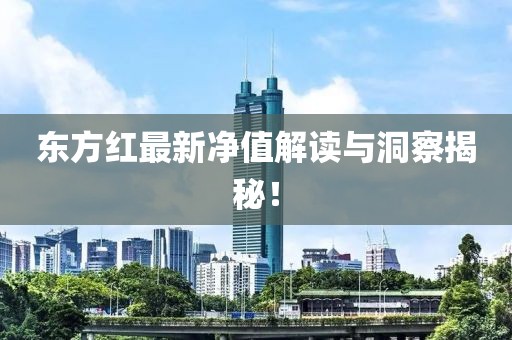 东方红最新净值解读与洞察揭秘！